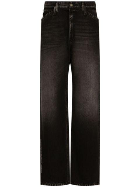 logo-patch wide-leg jeans by DOLCE&GABBANA DGVIB3