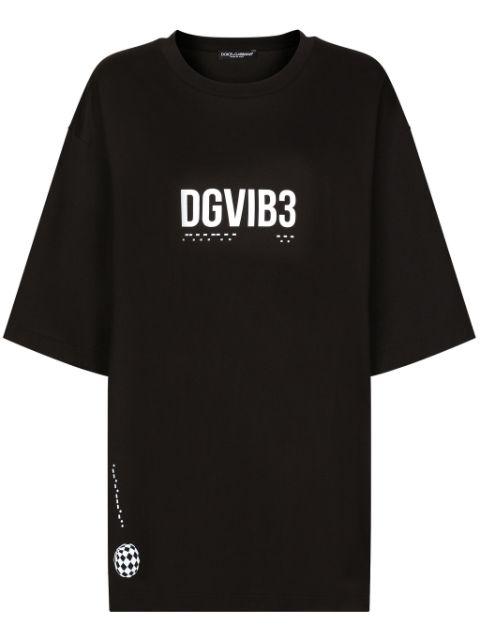 logo-print cotton T-shirt by DOLCE&GABBANA DGVIB3