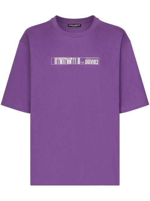 logo-print cotton T-shirt by DOLCE&GABBANA DGVIB3