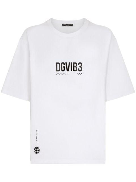 logo-print cotton T-shirt by DOLCE&GABBANA DGVIB3