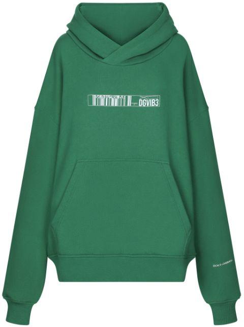 logo-print cotton hoodie by DOLCE&GABBANA DGVIB3