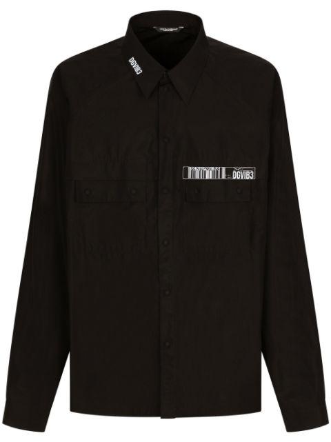 logo-print cotton shirt by DOLCE&GABBANA DGVIB3