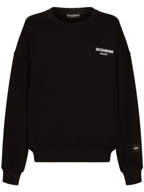 logo-print cotton sweatshirt by DOLCE&GABBANA DGVIB3