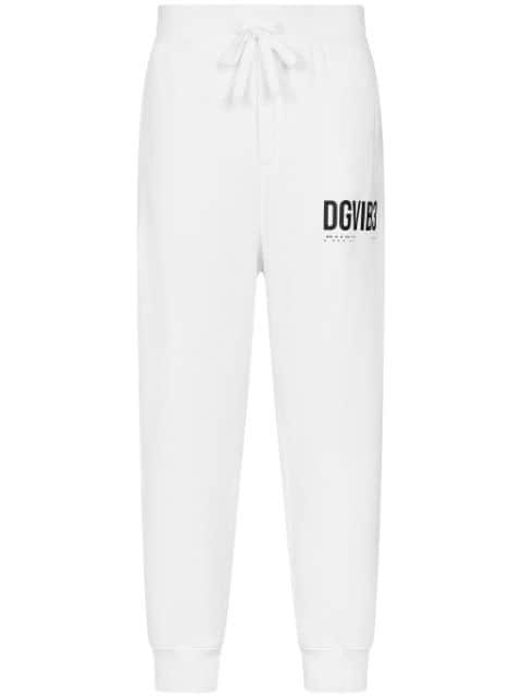 logo-print cotton track pants by DOLCE&GABBANA DGVIB3