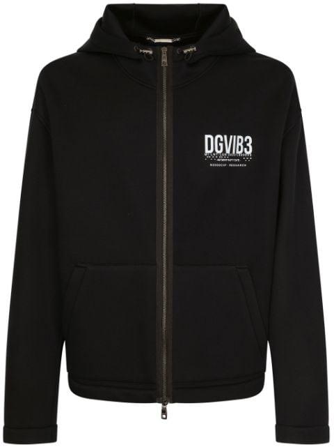logo-print hoodied jacket by DOLCE&GABBANA DGVIB3