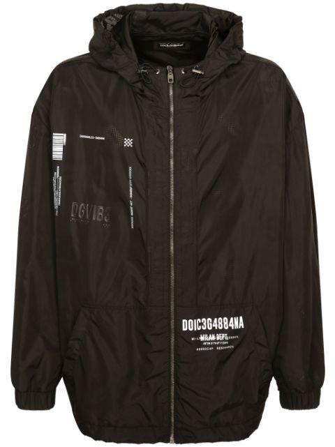 logo-print hoodied jacket by DOLCE&GABBANA DGVIB3