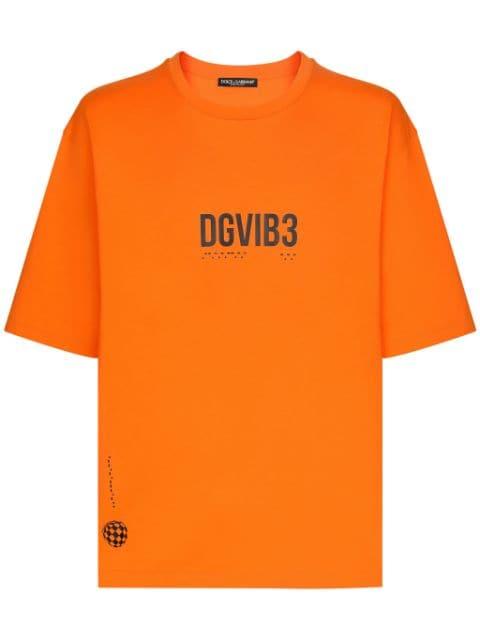slogan-print cotton T-shirt by DOLCE&GABBANA DGVIB3