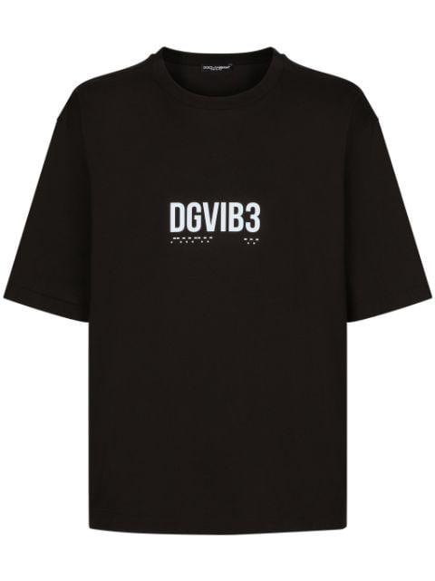 slogan-print cotton T-shirt by DOLCE&GABBANA DGVIB3