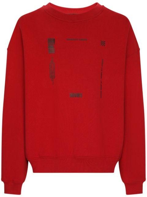 slogan-print cotton jumper by DOLCE&GABBANA DGVIB3