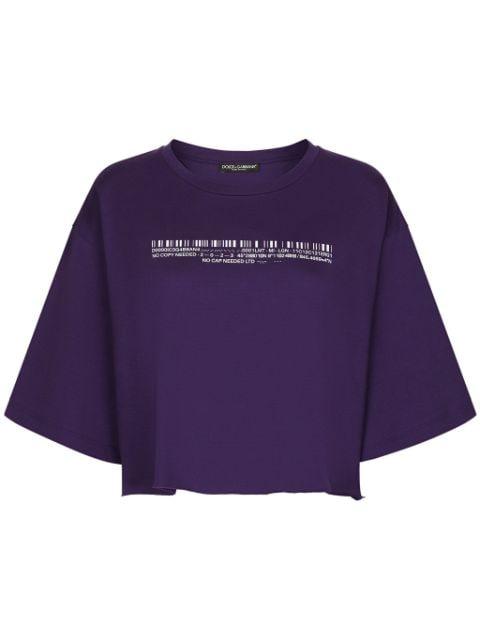 text-print cotton T-shirt by DOLCE&GABBANA DGVIB3