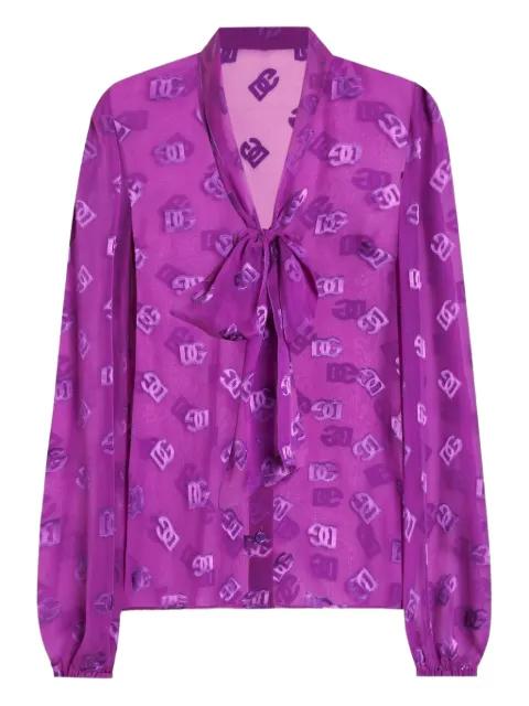 DNA DG logo-jacquard shirt by DOLCE&GABBANA