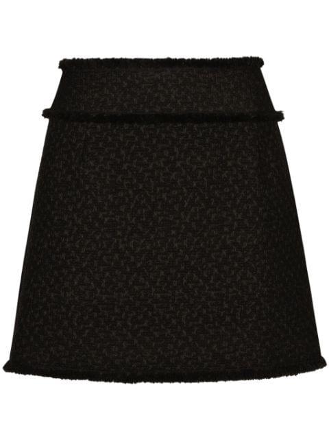 DNA bouclé mini skirt by DOLCE&GABBANA