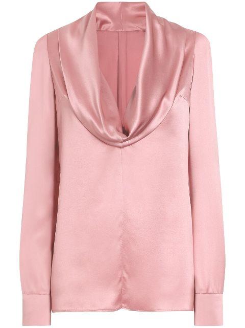 DNA cowl-neck blouse by DOLCE&GABBANA