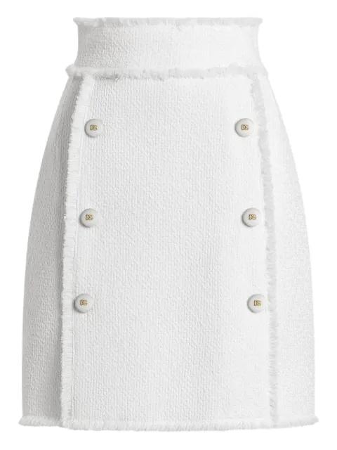 DNA decorative-button mini skirt by DOLCE&GABBANA