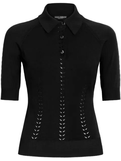 DNA fine-knit top by DOLCE&GABBANA