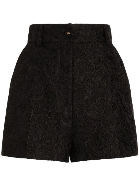 DNA floral brocade-effect shorts by DOLCE&GABBANA