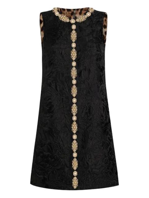 DNA floral-brocade sleeveless dress by DOLCE&GABBANA