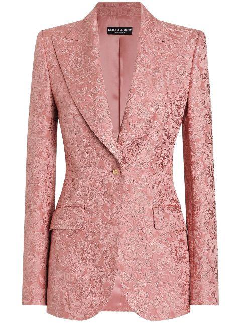 DNA floral-jacquard blazer by DOLCE&GABBANA