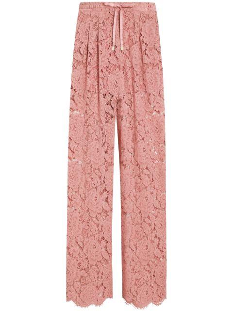 DNA floral lace trousers by DOLCE&GABBANA