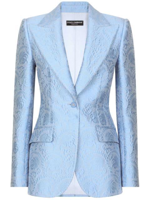 DNA floral motif blazer by DOLCE&GABBANA
