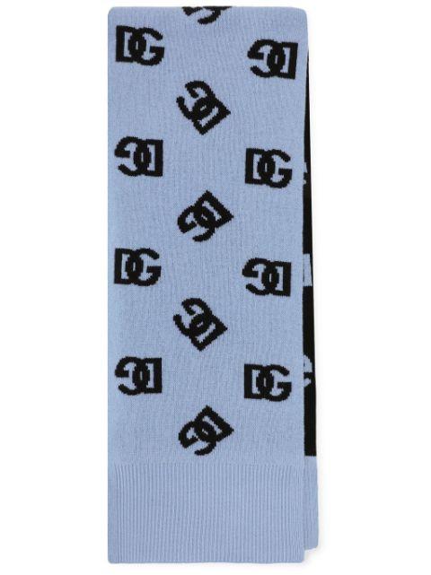 DNA intarsia-knit logo scarf by DOLCE&GABBANA