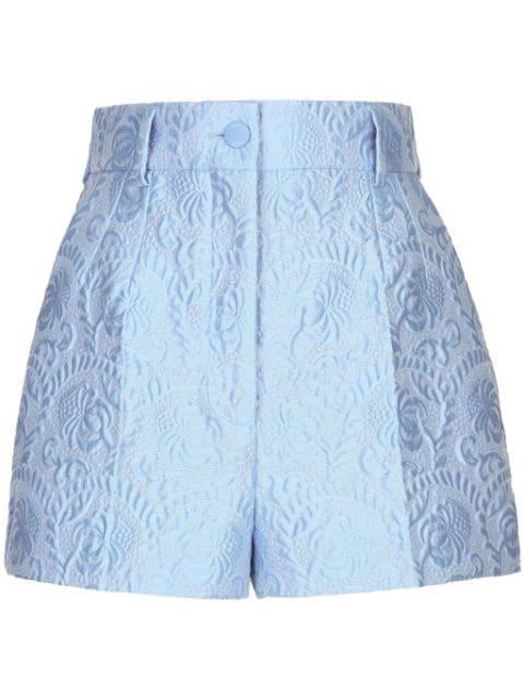 DNA jacquard tailored shorts by DOLCE&GABBANA