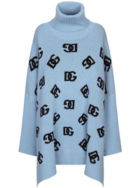 DNA logo embroidered coat by DOLCE&GABBANA