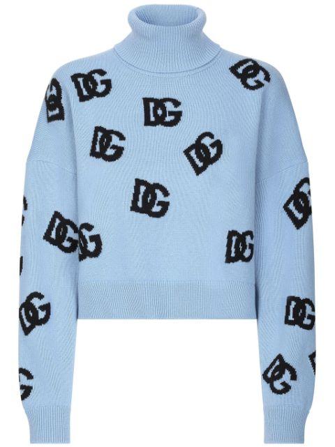 DNA logo embroidered sweater by DOLCE&GABBANA