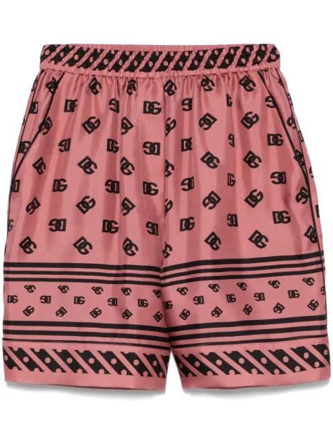 DNA logo-print shorts by DOLCE&GABBANA