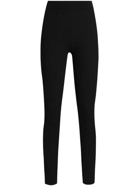 DNA ribbed-knit leggings by DOLCE&GABBANA