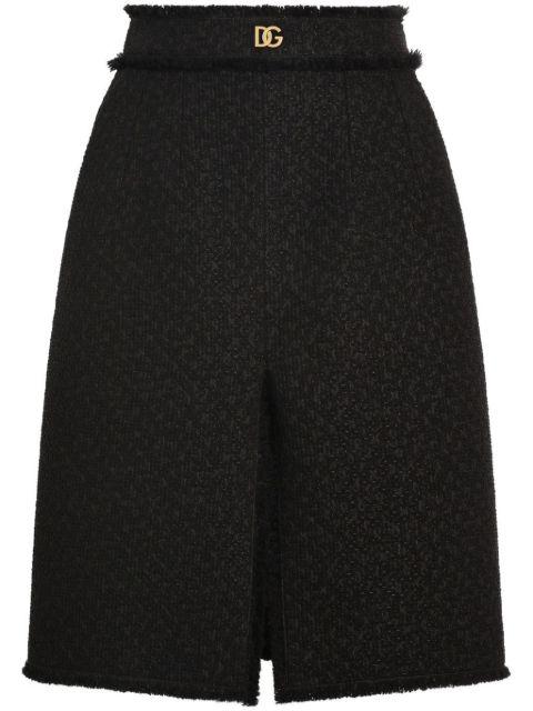 DNA tweed midi skirt by DOLCE&GABBANA