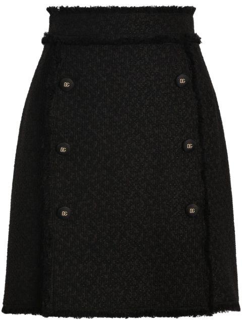 DNA tweed mini skirt by DOLCE&GABBANA
