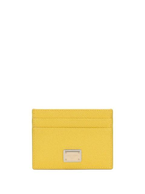 Dauphine logo-plaque cardholder by DOLCE&GABBANA