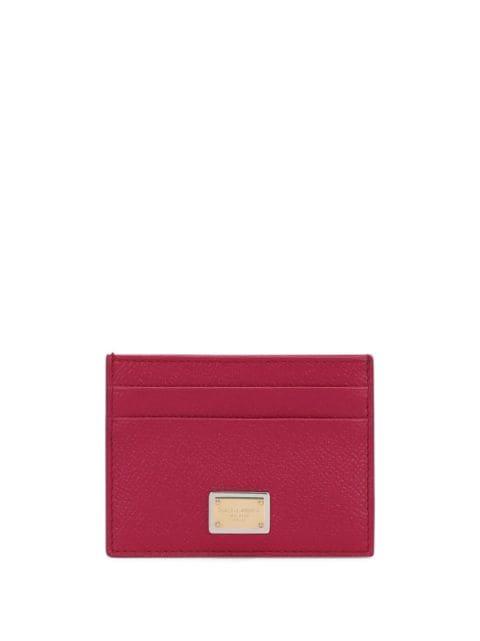 Dauphine logo-plaque cardholder by DOLCE&GABBANA