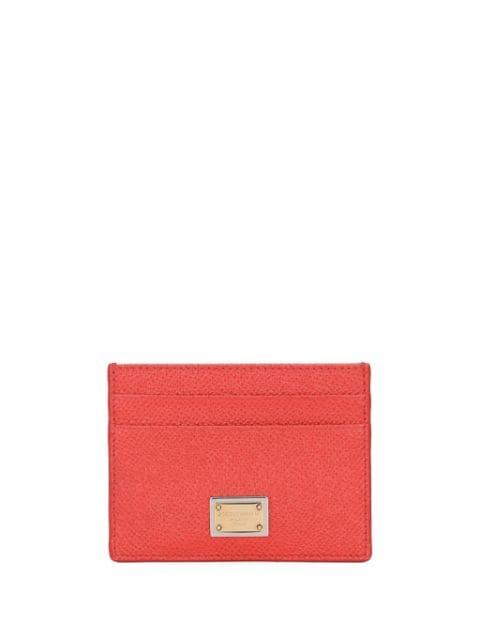 Dauphine logo-plaque cardholder by DOLCE&GABBANA