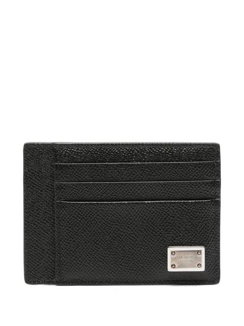 Dauphine-print leather card holder by DOLCE&GABBANA