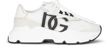 Daymaster mixed-material with DG logo patch sneakers by DOLCE&GABBANA