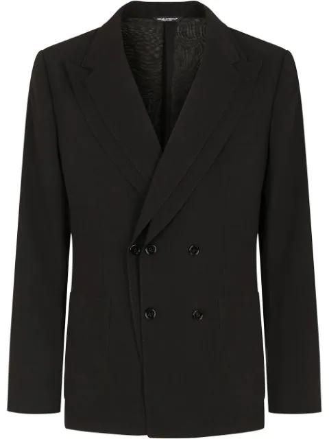 Deconstructed double-breasted blazer by DOLCE&GABBANA