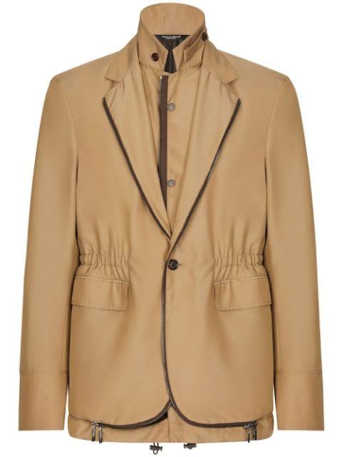 Deconstructed layered blazer by DOLCE&GABBANA