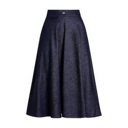 Denim calf-length circle skirt by DOLCE&GABBANA