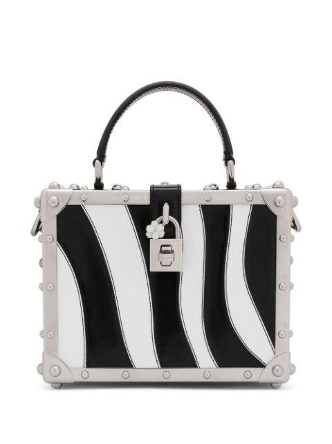 Dolce Box zebra-print top-handle bag by DOLCE&GABBANA