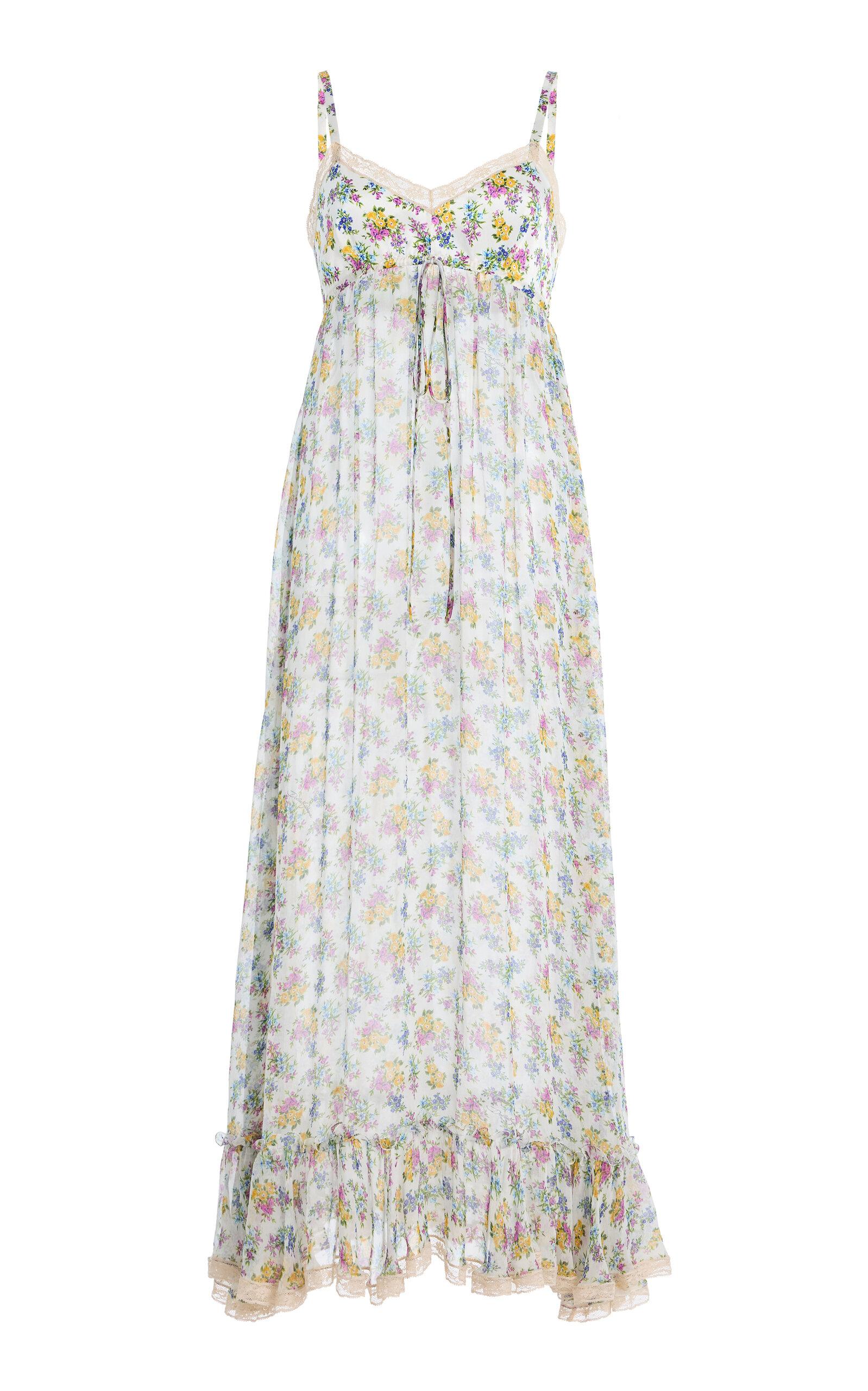 Dolce & Gabbana Floral-Print Silk-Blend Maxi Dress - Moda Operandi by DOLCE&GABBANA