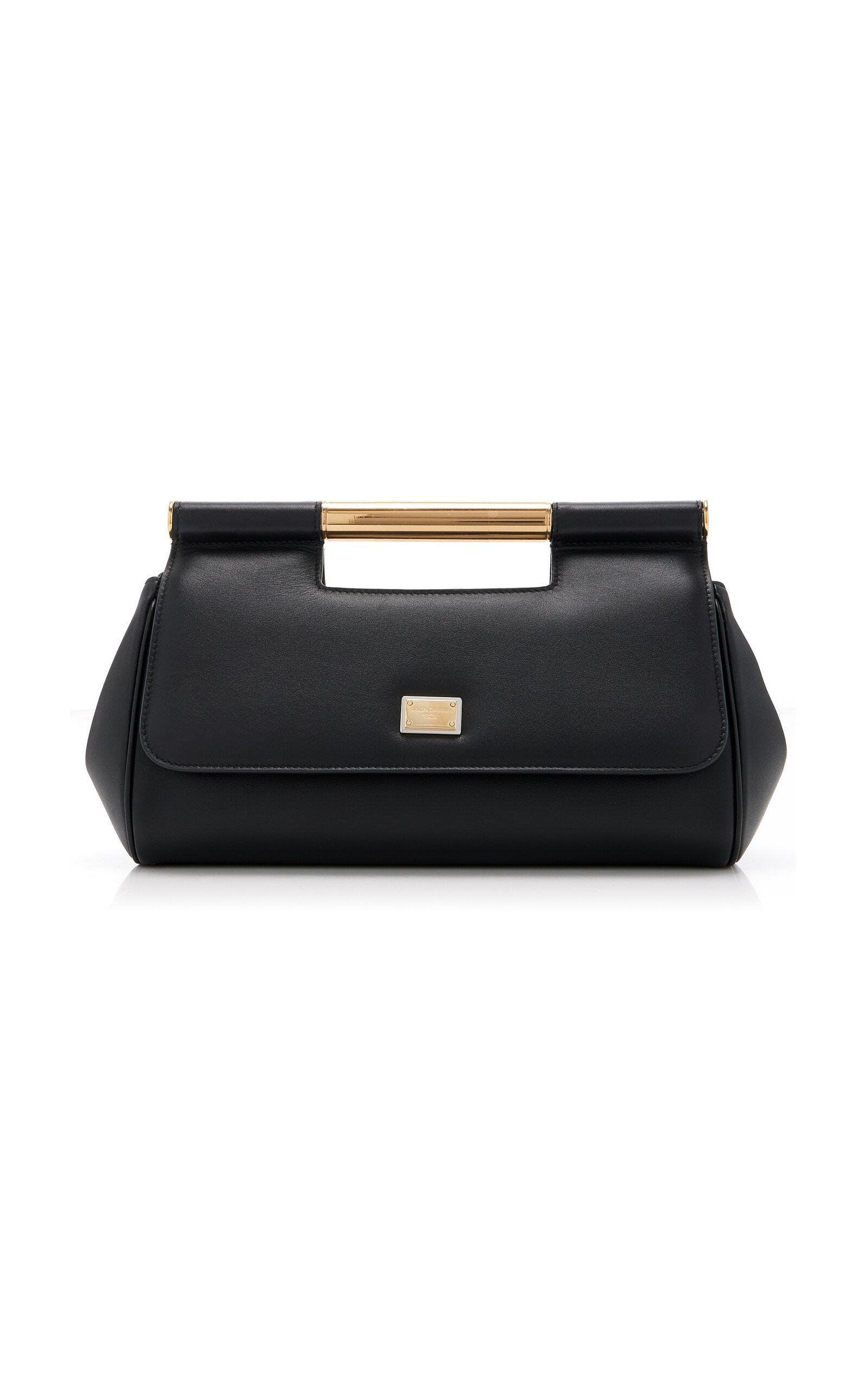 Dolce & Gabbana - Medium Sicily Leather Clutch - Black - OS - Moda Operandi by DOLCE&GABBANA