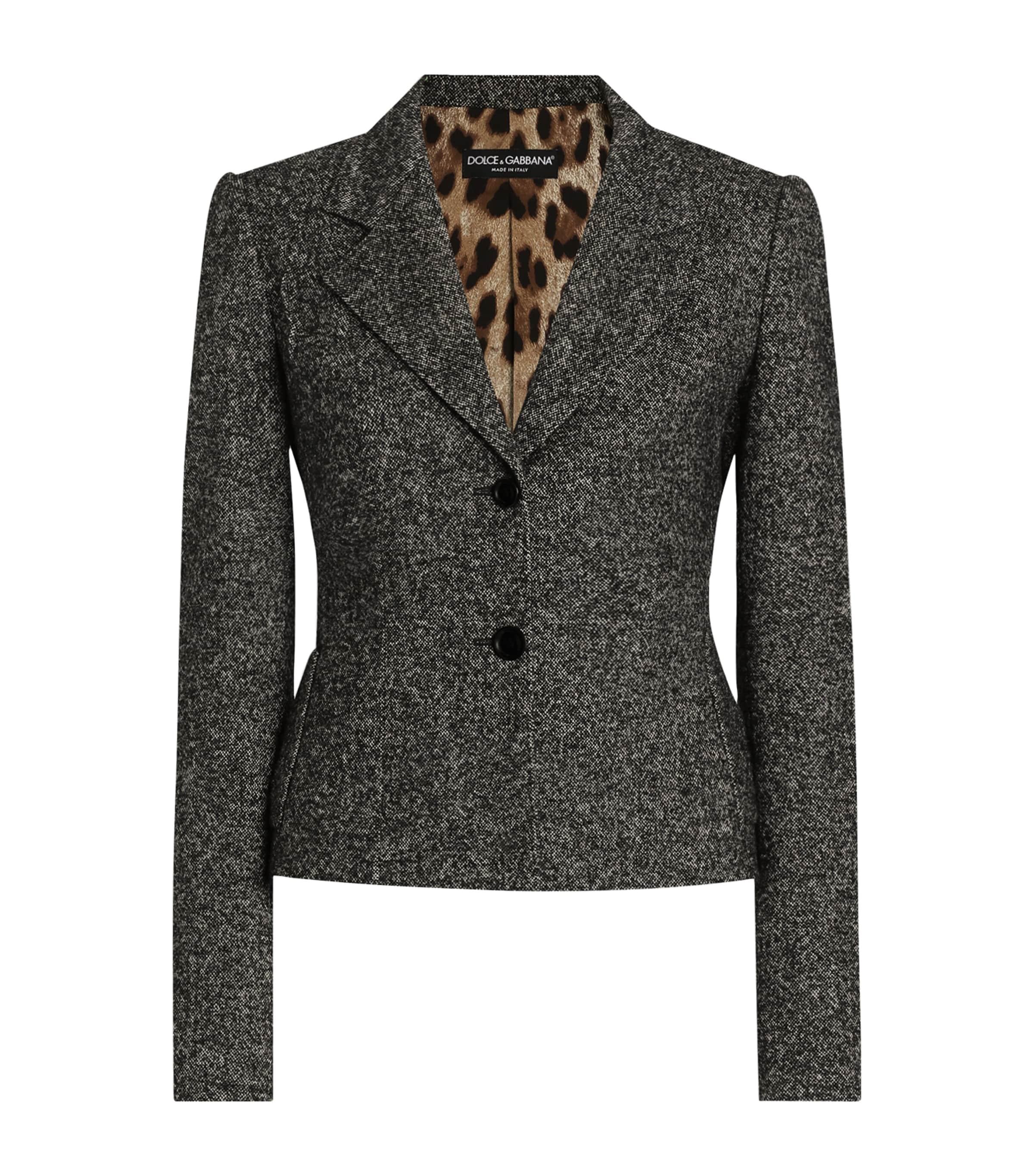 Dolce & Gabbana Wool-Blend Single-Breasted Blazer by DOLCE&GABBANA
