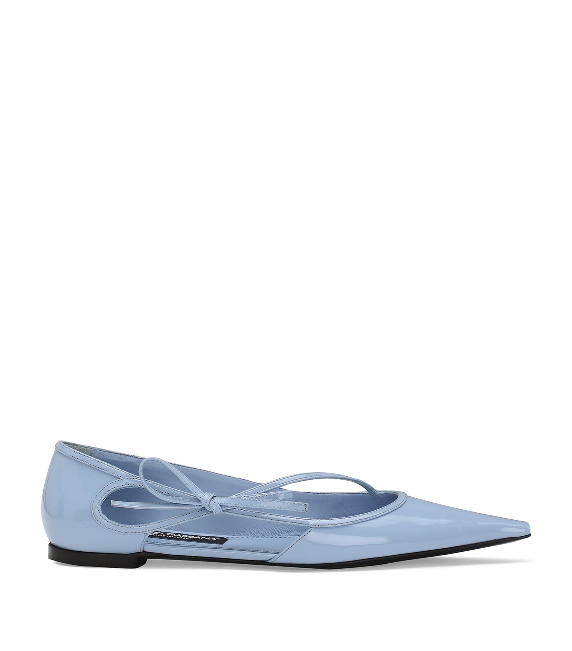 Dolce&Gabbana Calfskin Mun Ballet Flats by DOLCE&GABBANA