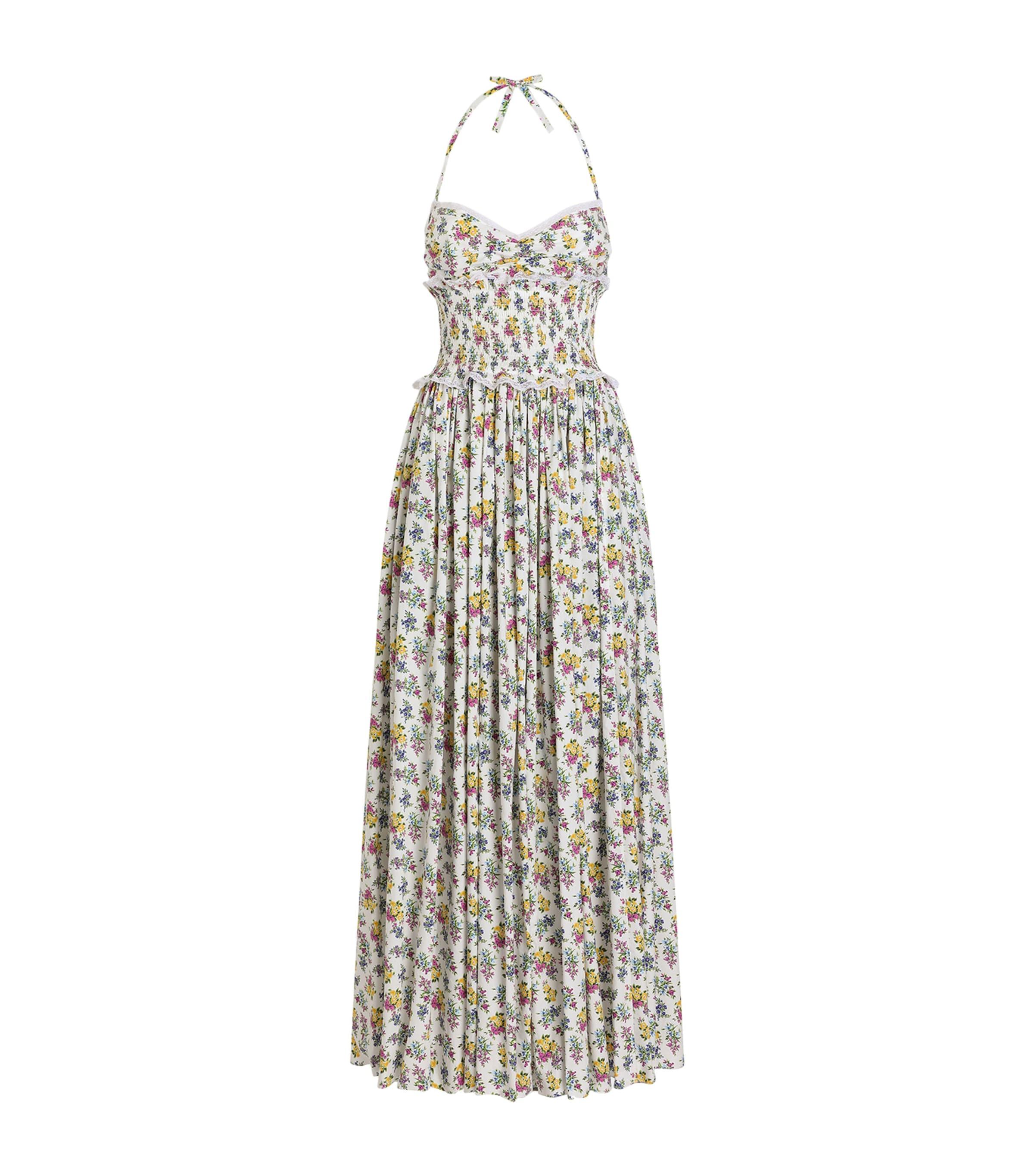 Dolce&Gabbana Cotton-Blend Floral Maxi Dress by DOLCE&GABBANA