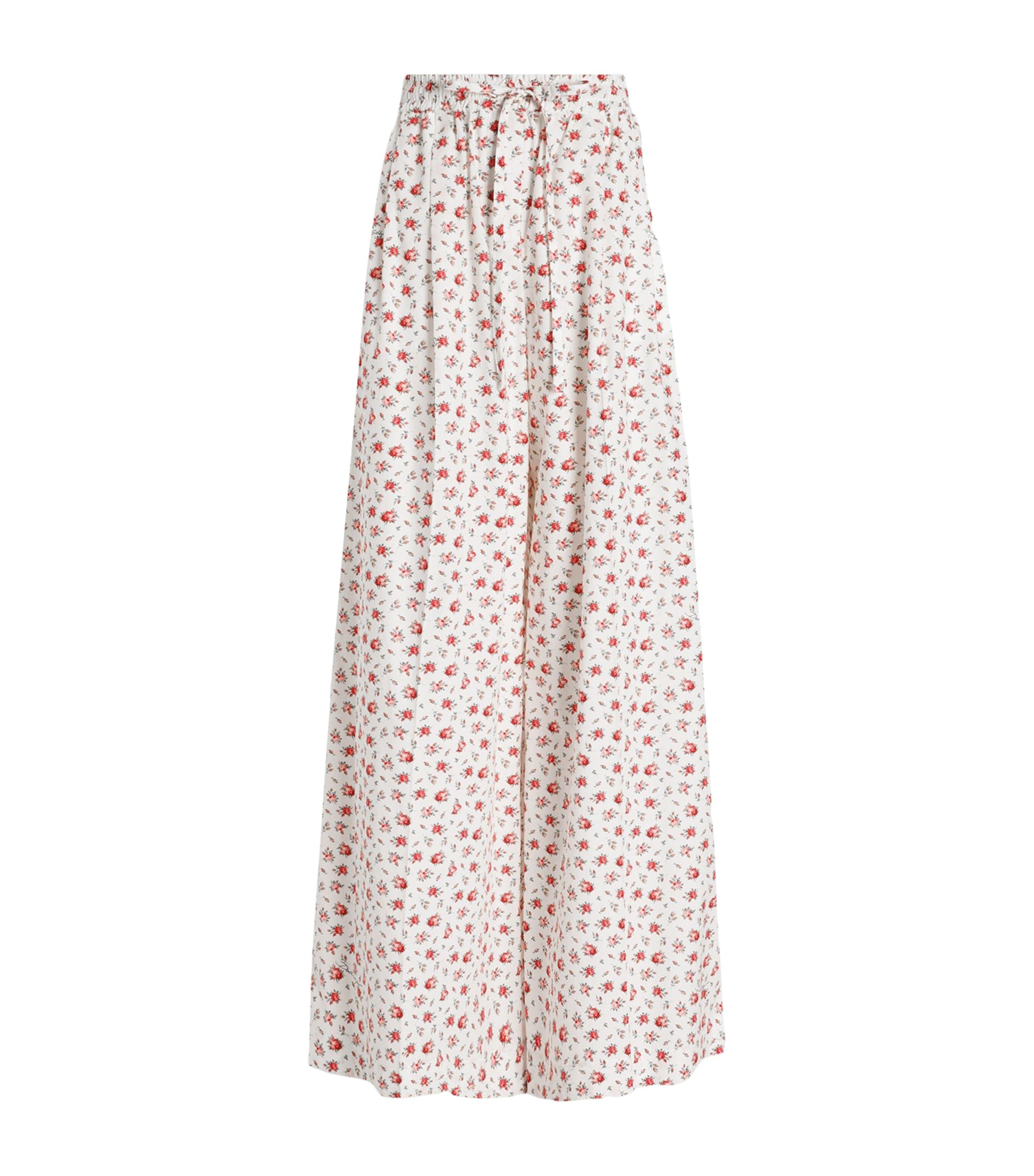Dolce&Gabbana Cotton-Blend Floral Trousers by DOLCE&GABBANA