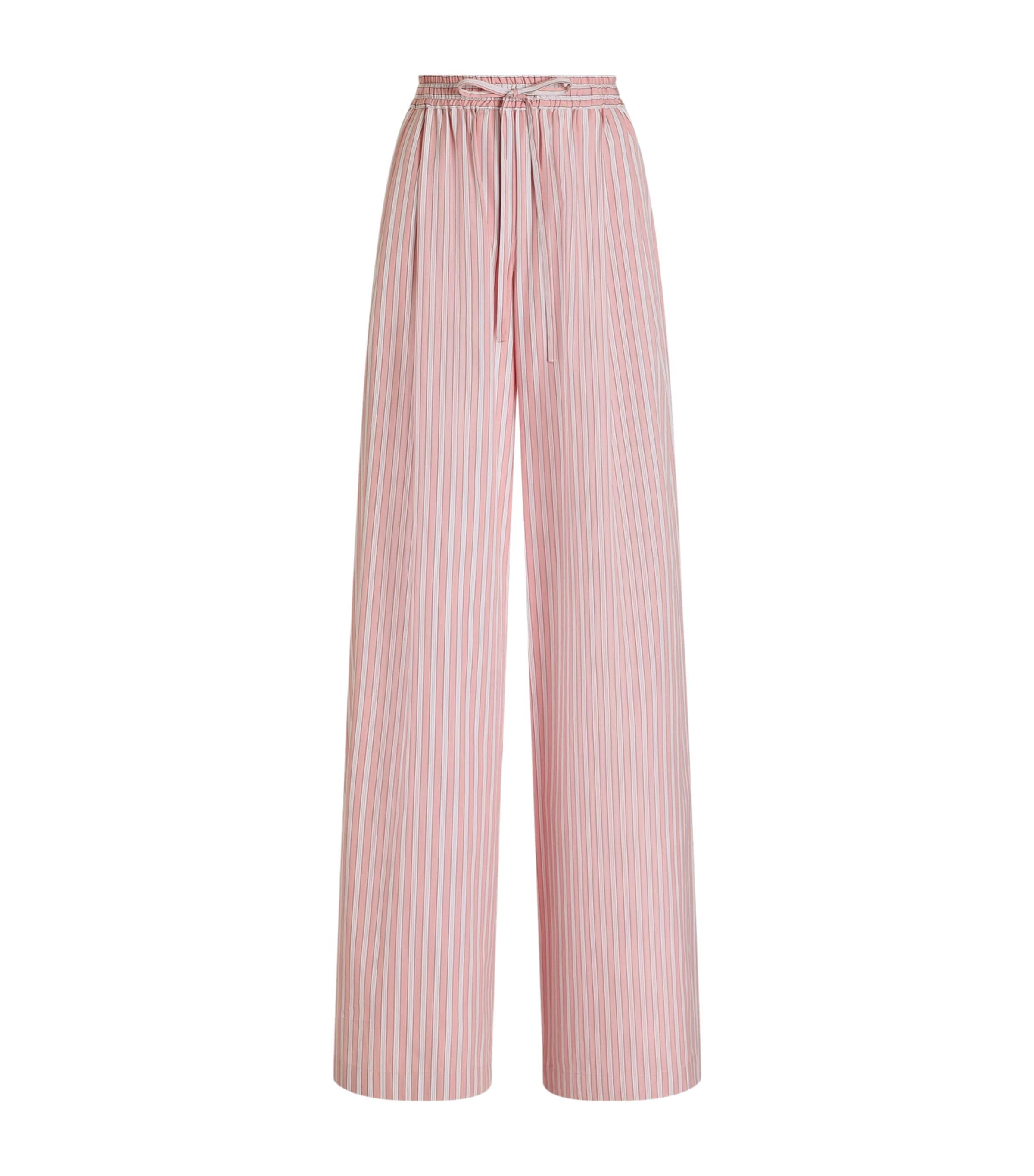 Dolce&Gabbana Cotton-Silk Stripe Trousers by DOLCE&GABBANA