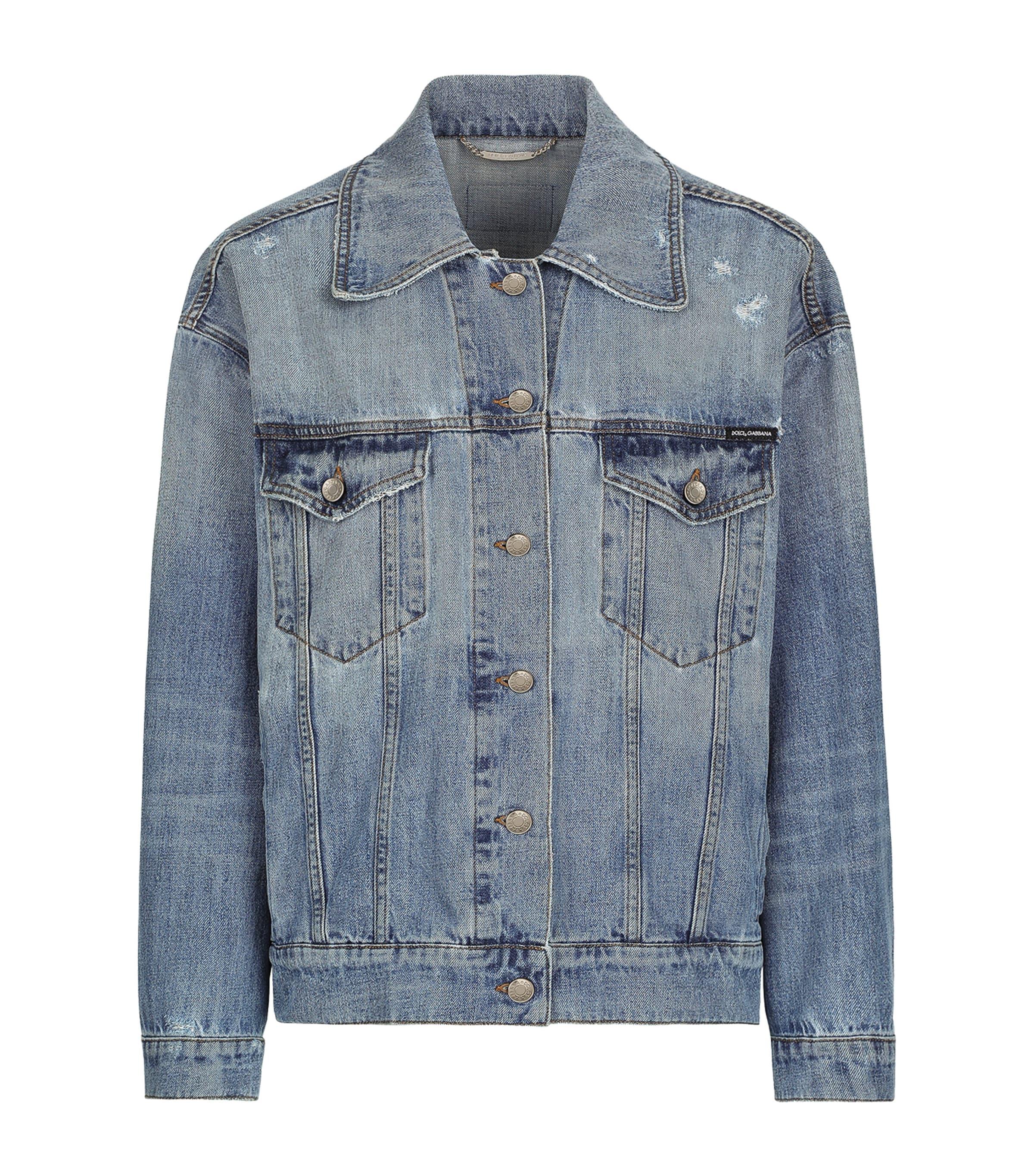 Dolce&Gabbana Distressed Denim Jacket by DOLCE&GABBANA