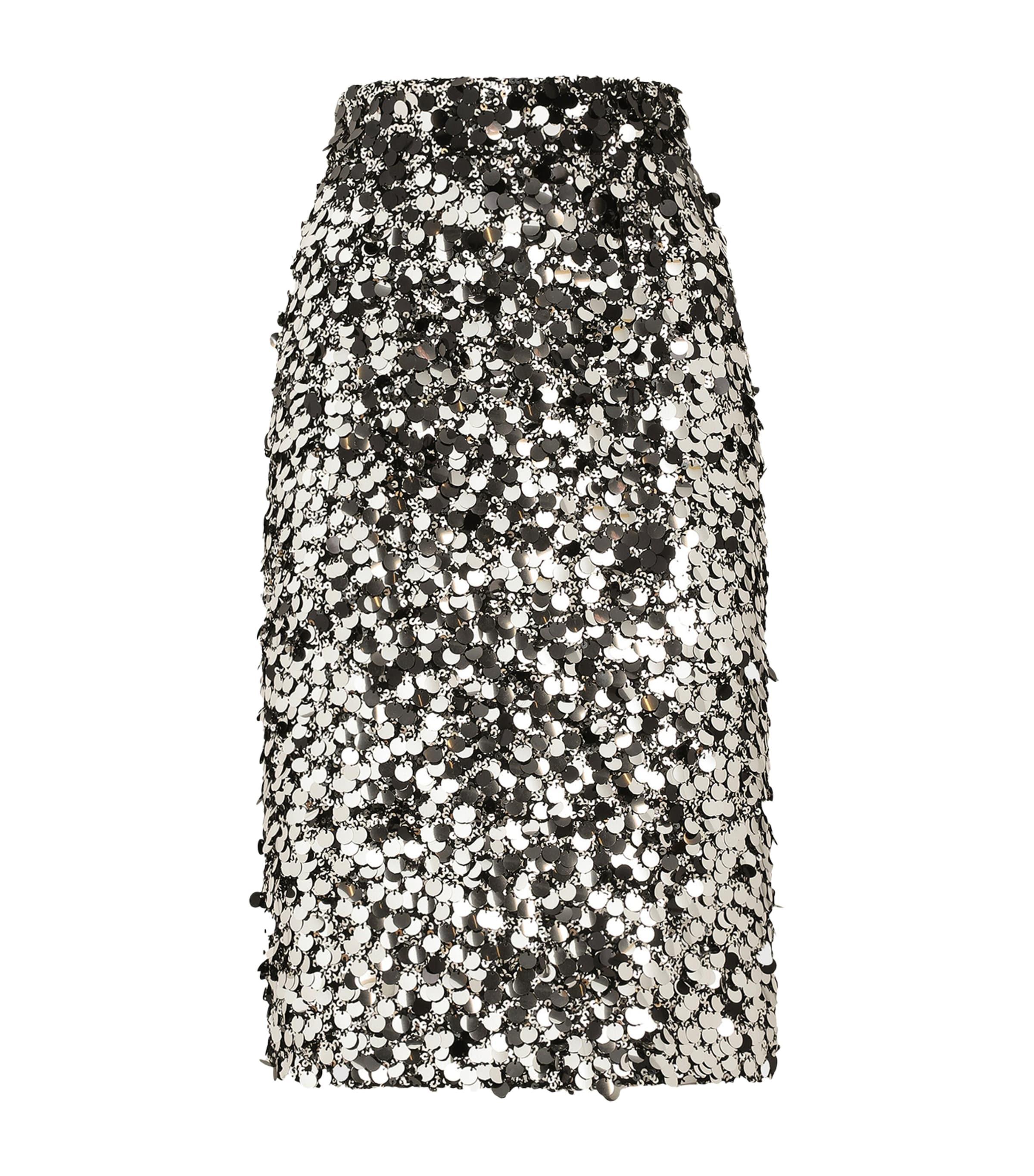 Dolce&Gabbana Embellished Sequin Midi Skirt by DOLCE&GABBANA